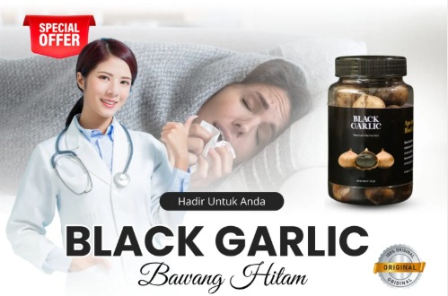Black garlic bawang hitam terlaris logo