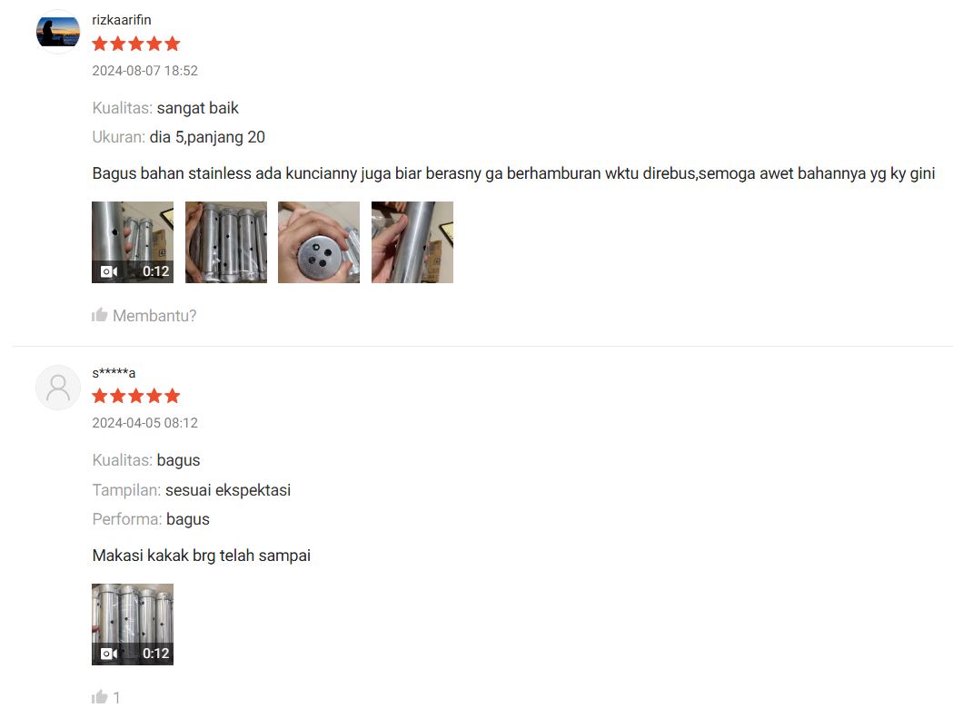 Cetakan Lontong Jumbo 5cm x 20cm