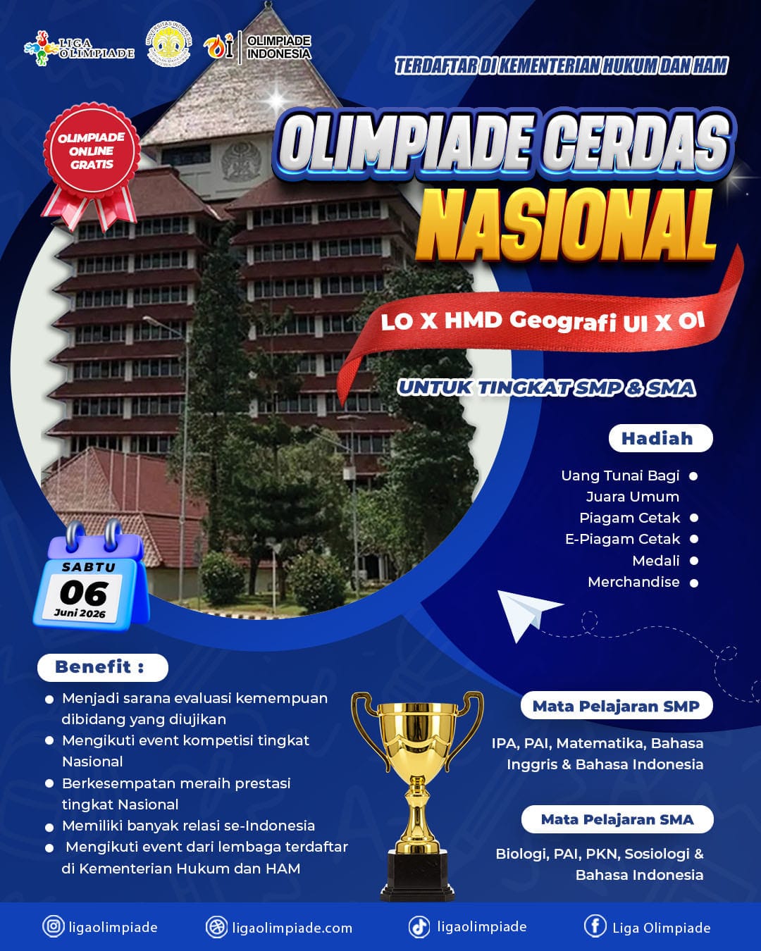 OLIMPIADE CERDAS NASIONAL 2026 logo