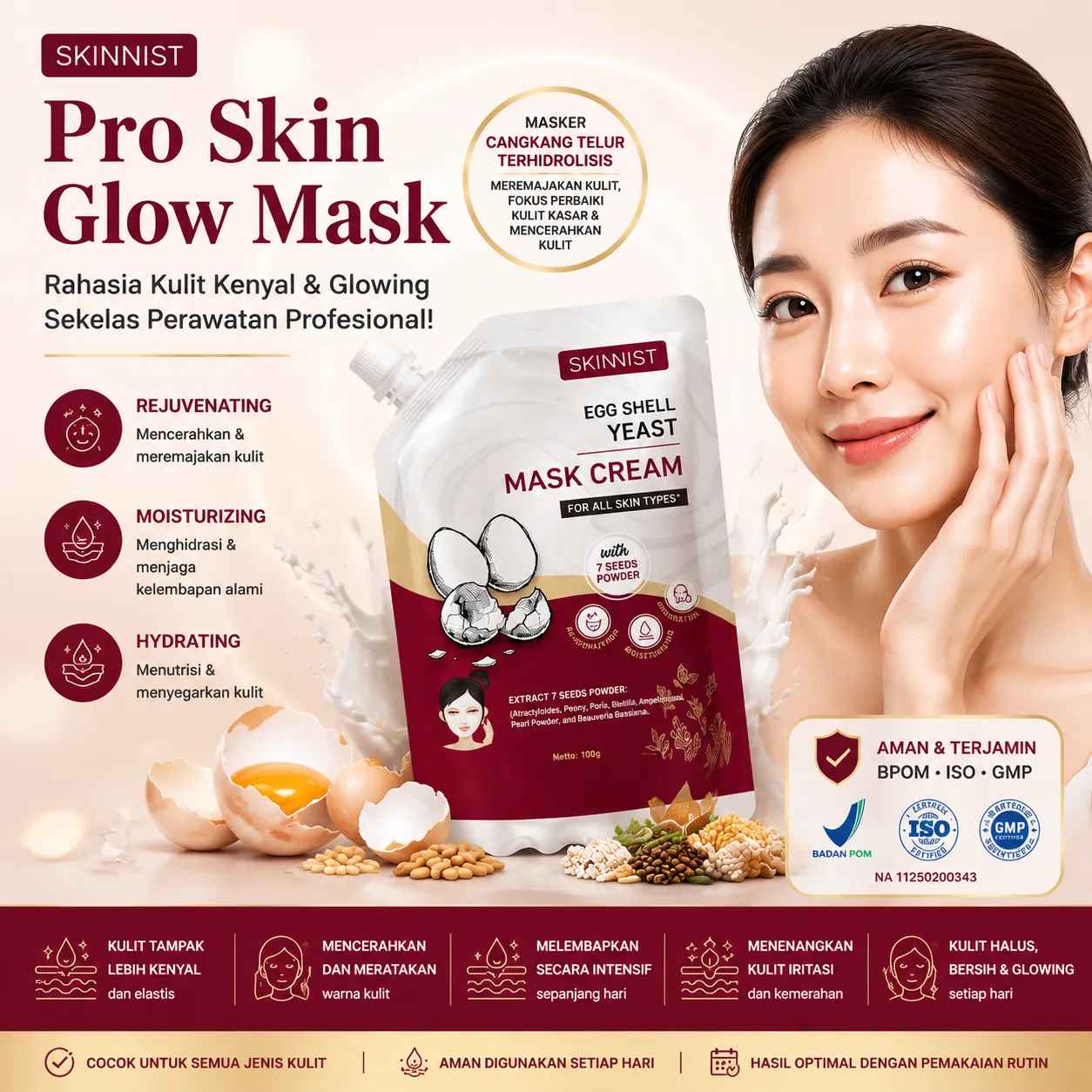 Pro Skin Glow Mask TY62-20 logo