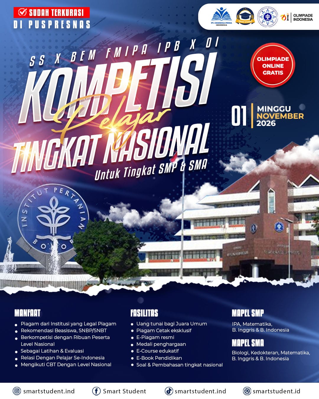 KOMPETISI PELAJAR TINGKAT NASIONAL 2026 logo