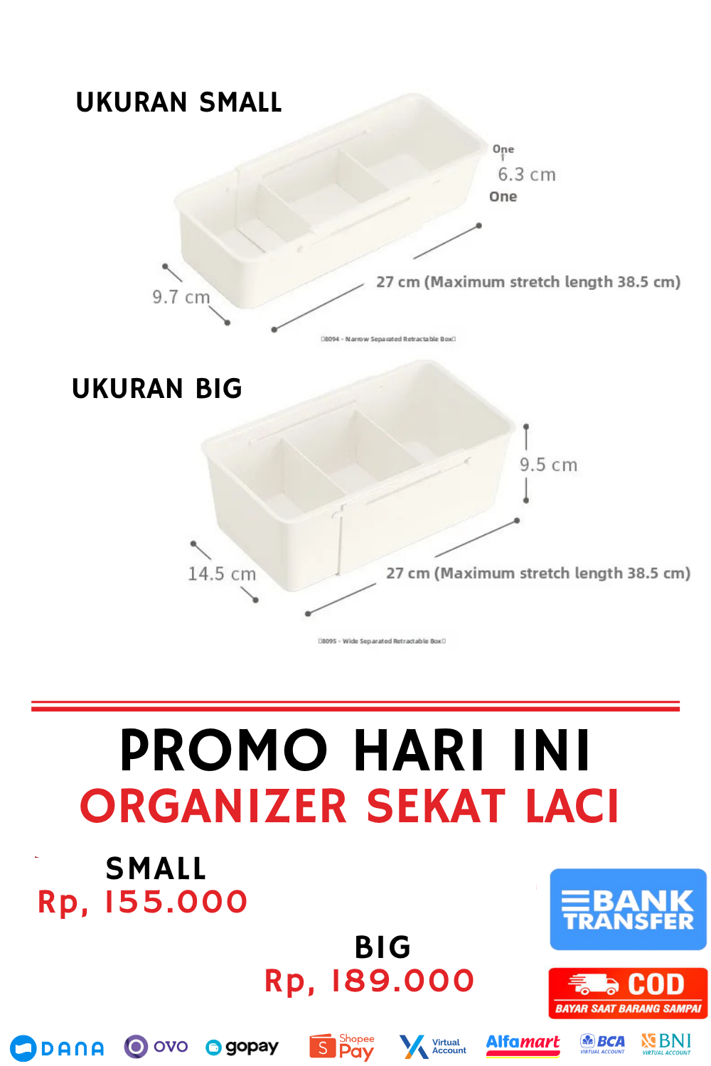 Organizer Sekat Laci