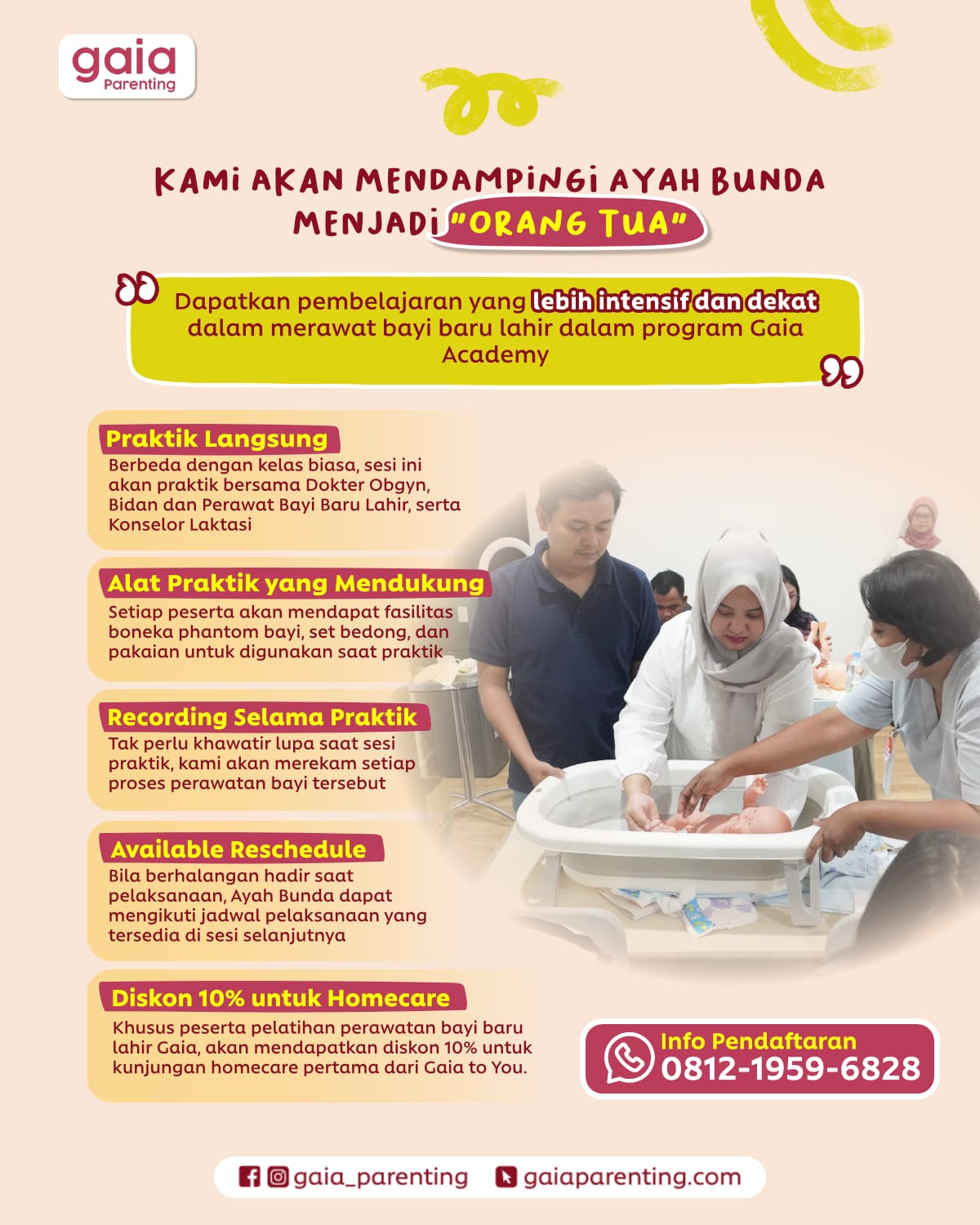 Gaia Academy: Pelatihan Perawatan Bayi Baru Lahir Untuk Orang Tua Pemula