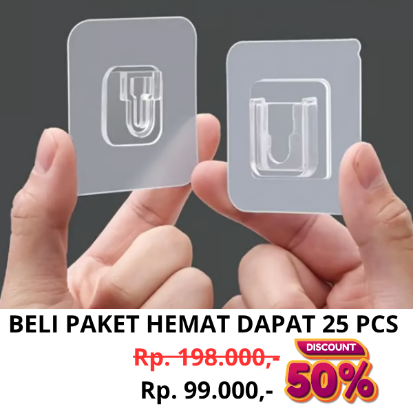 HOOKS DOUBLE (gantungan dinding) logo