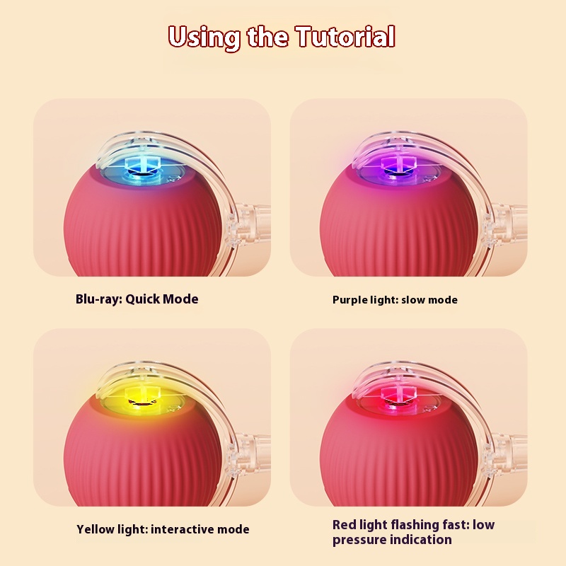 Mainan Bola Tali Kucing & Anjing Smart Rotating Ball