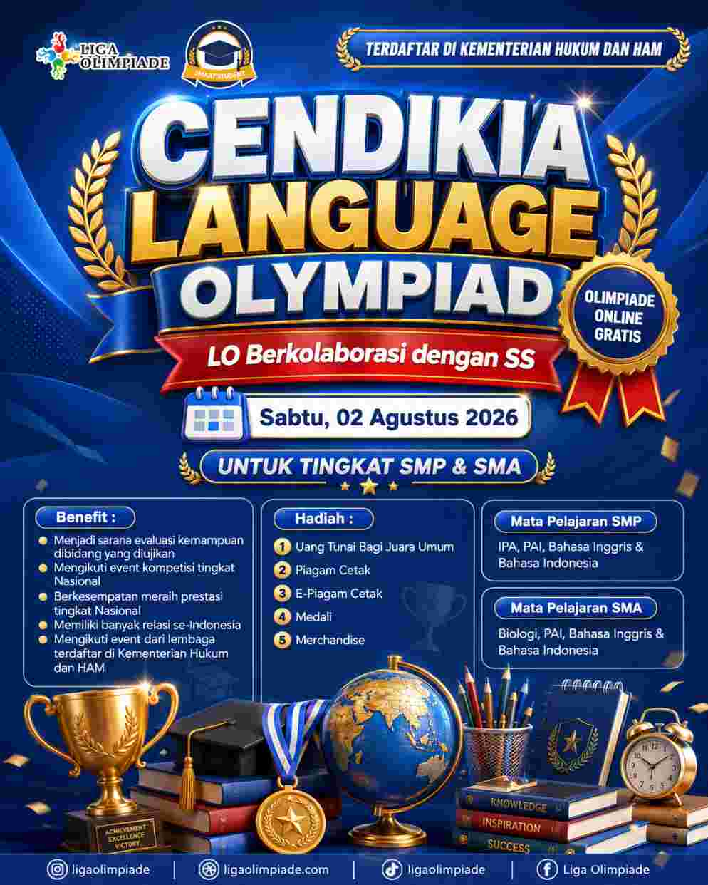 CENDIKIA LANGUAGE OLYMPIAD 2026 logo