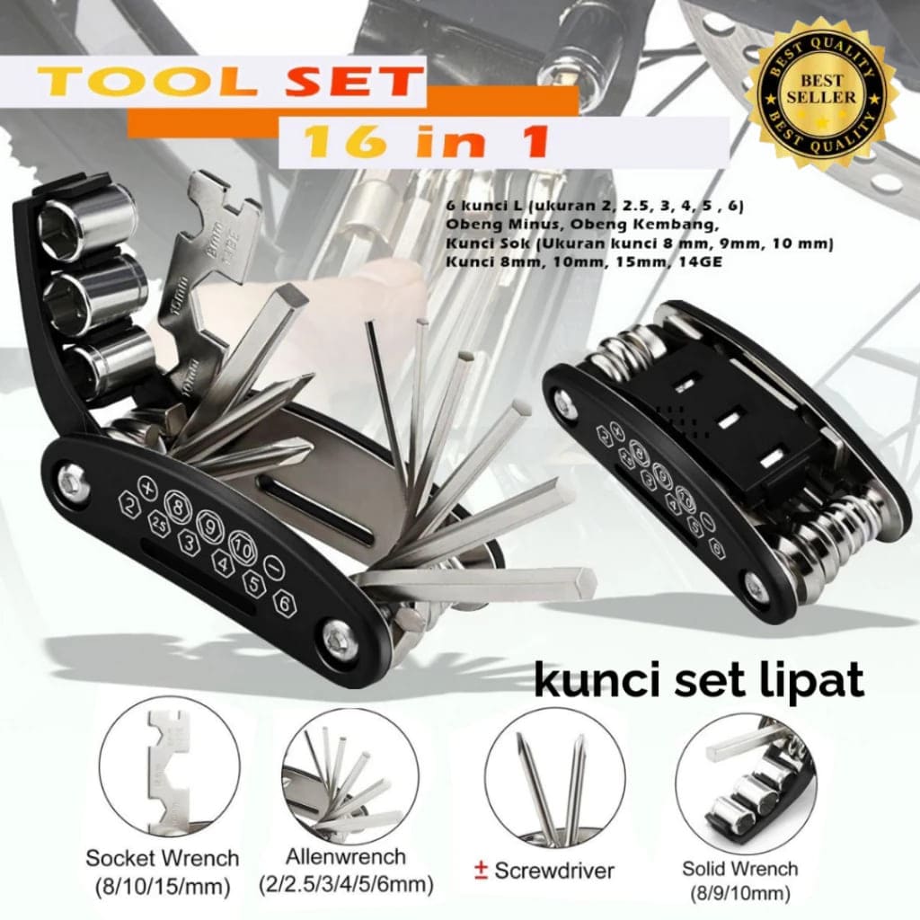 Kunci Set Lipat 16 in 1 Multifungsi Promo Beli 1 Gratis 1 logo