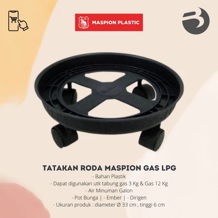 Tatakan gas roda h6 logo