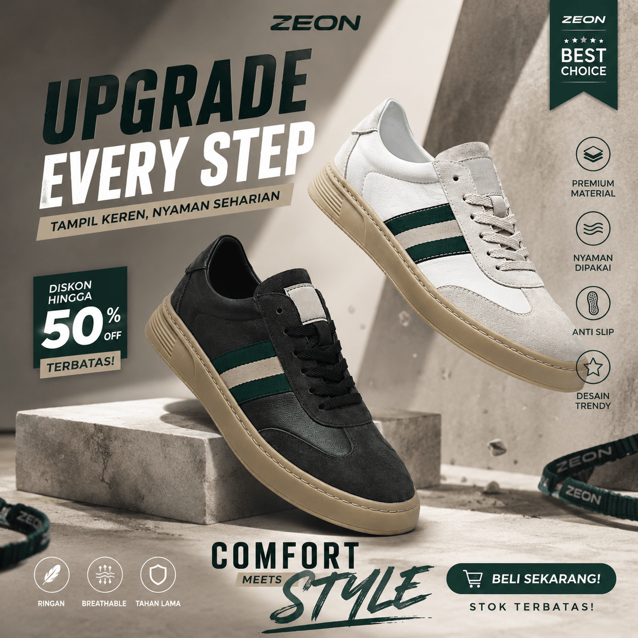 Sepatu Pria Zeon