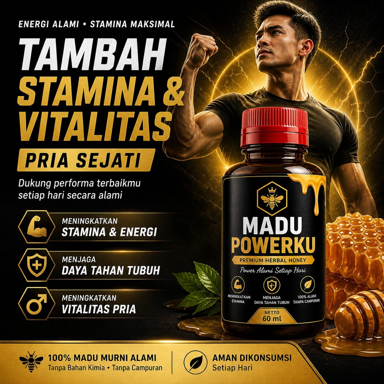 MADU PINANG POWERKU logo