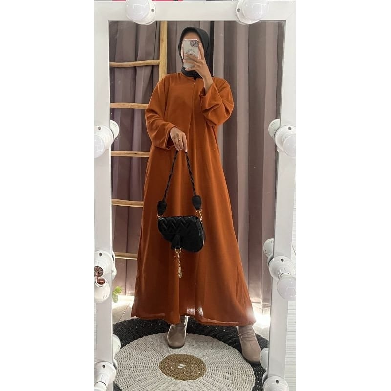 Daily Long Gamis Panjang Muslim Simple Abaya ⚡