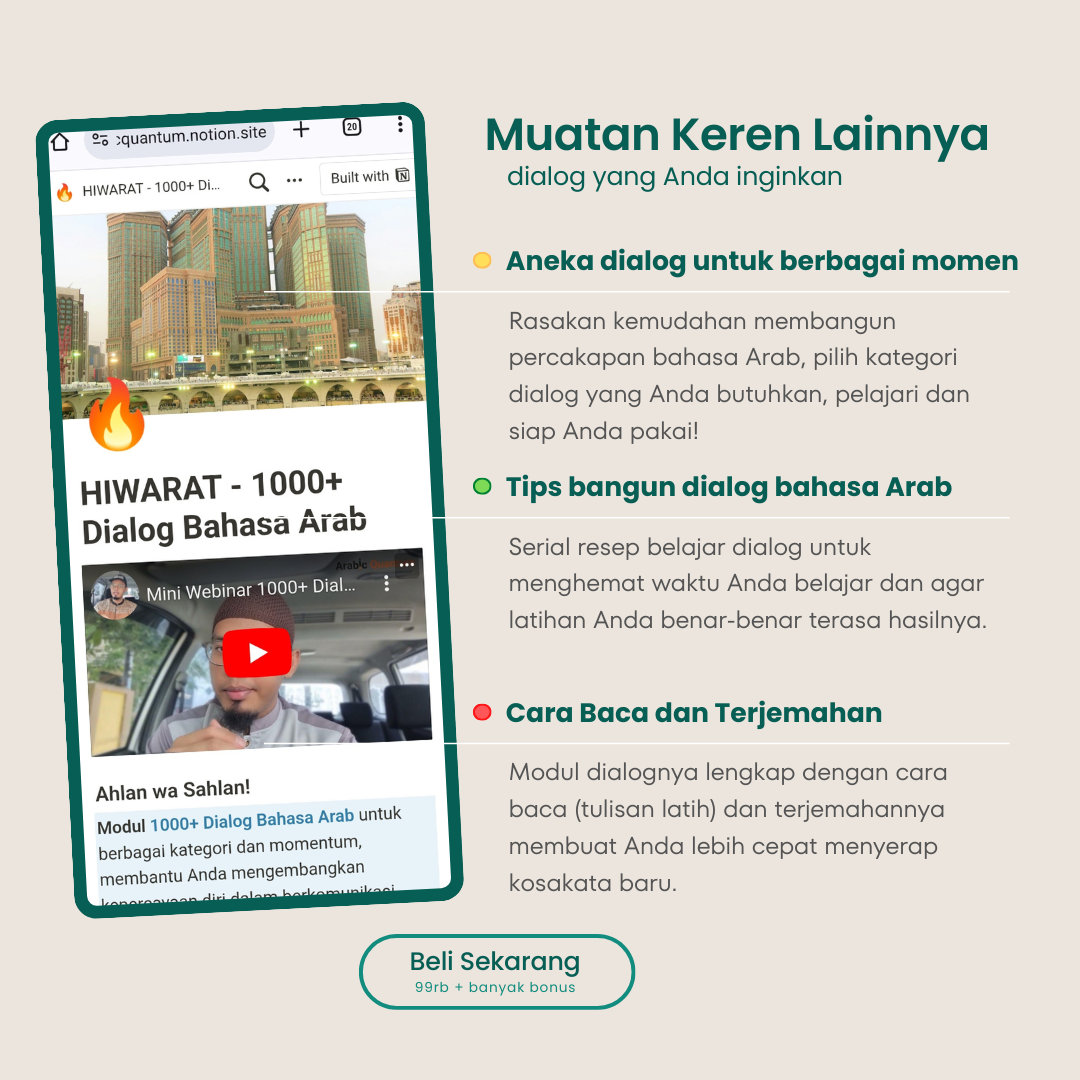 Hiwarat - Modul 1000+ Dialog Bahasa Arab