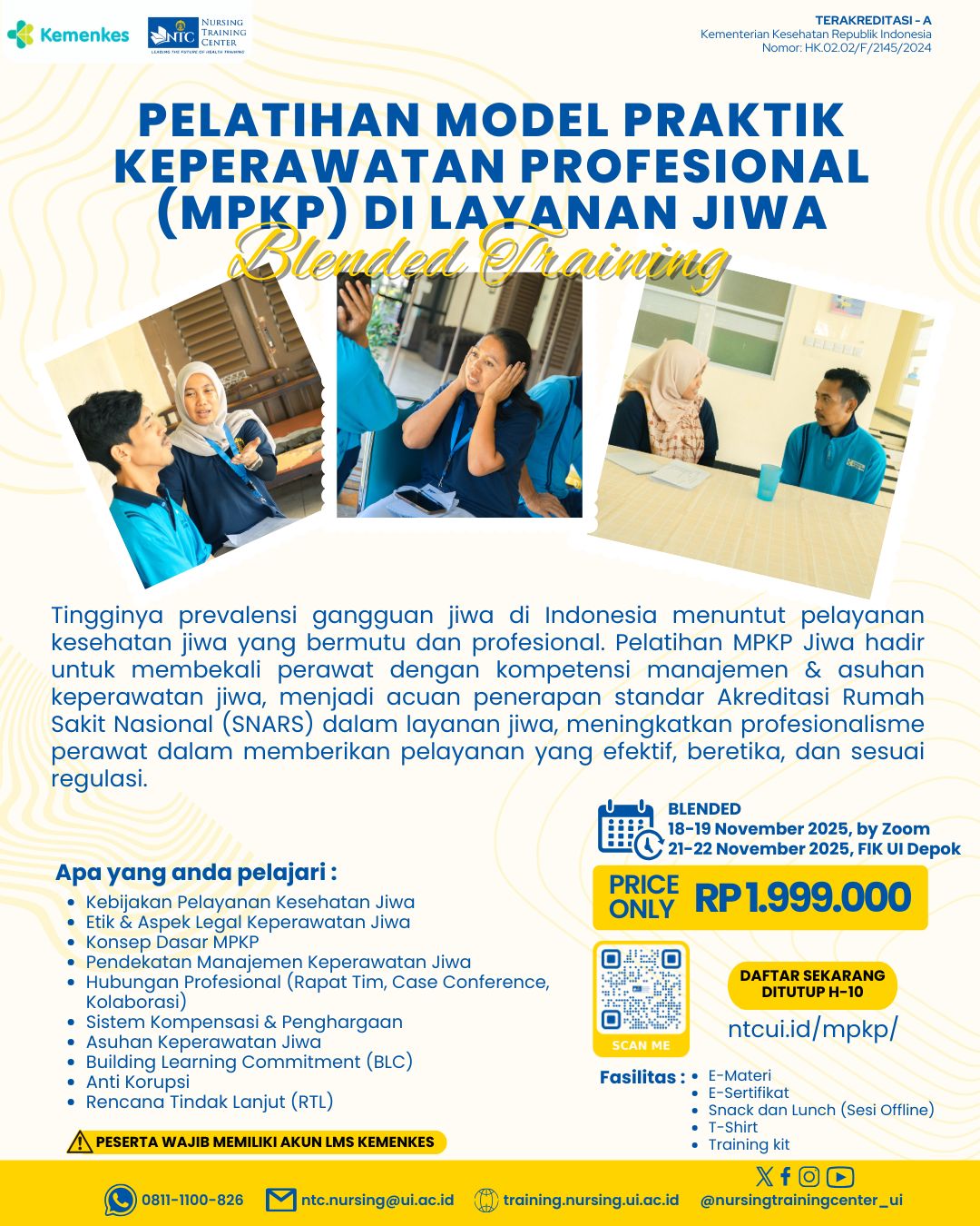 Pelatihan Model Praktik Keperawatan Profesional (MPKP) Di Pelayanan Jiwa logo