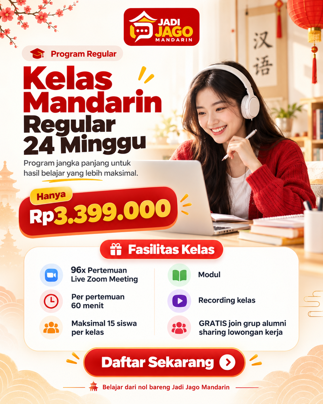 (Jadi Jago Mandarin) Mandarin Online Regular 24 Minggu logo