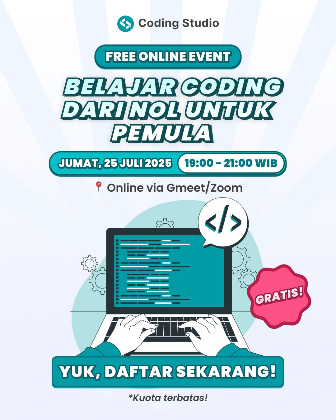 Free Trial Class - Belajar Coding Dari Nol Untuk Pemula logo