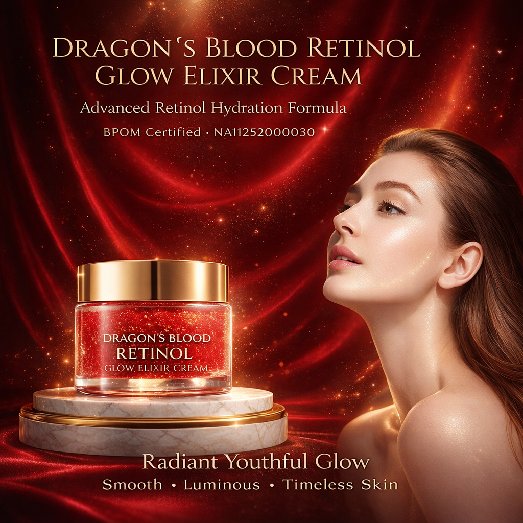 Dragon’s Blood Retinol Glow Cream BPOM MR62-39 logo