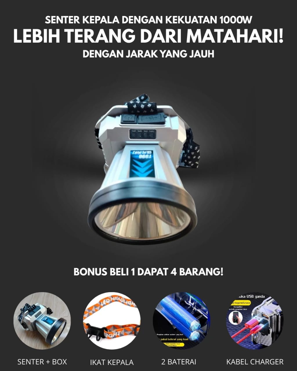 Head Lamp Super Terang R-G5 logo