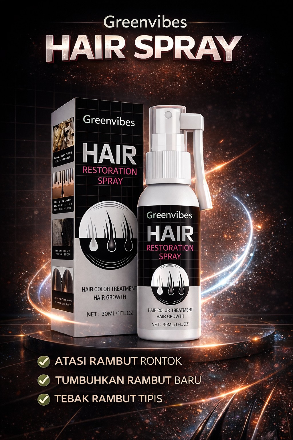 Greenvibes Hair Spray HC logo