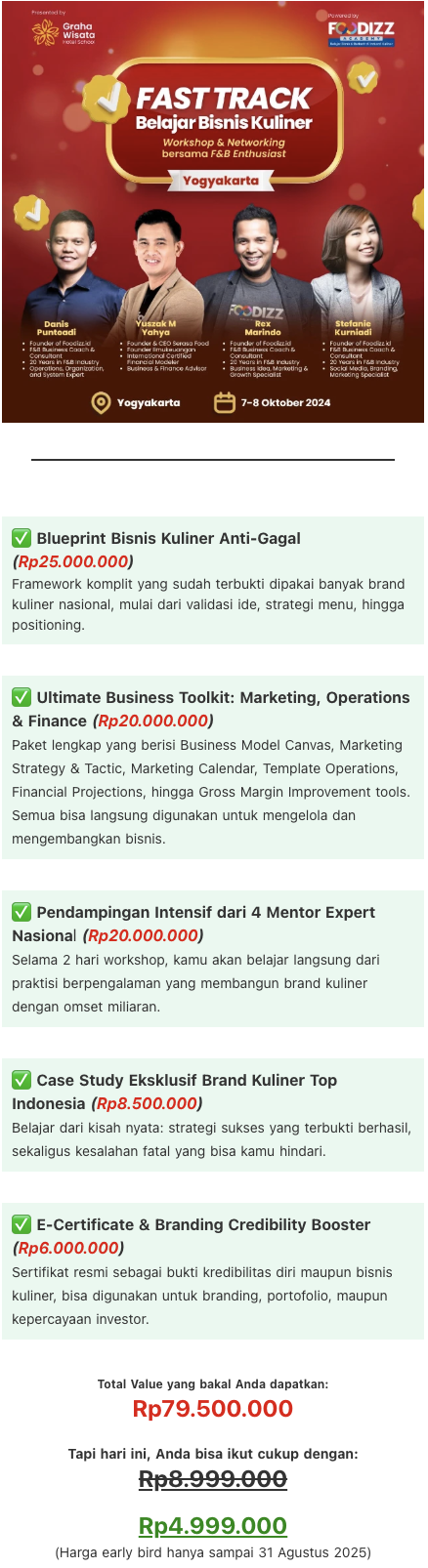 Konsultasi Fast Track Belajar Bisnis Kuliner logo