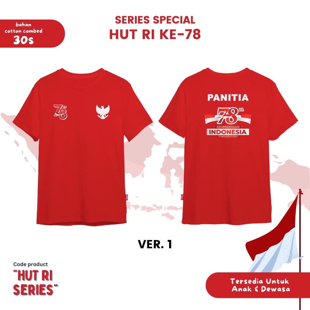 KAOS PANITIA SPESIAL HUT RI VER 1 - Kremo Kids