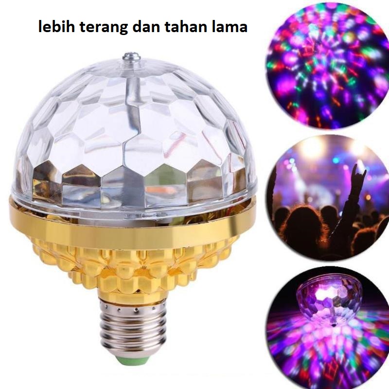 LAMPU DISCO PUTAR 7 WARNA  ⚡ logo