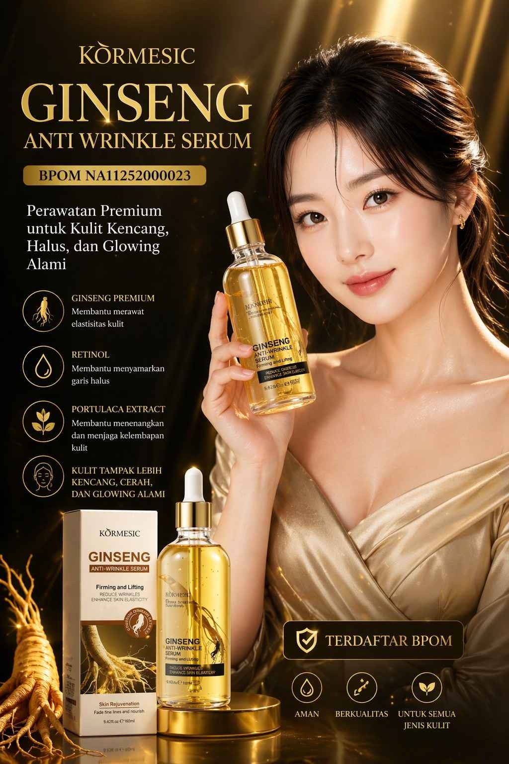 Viora Gingseng Gold Serum BPOM Gmd 279 logo