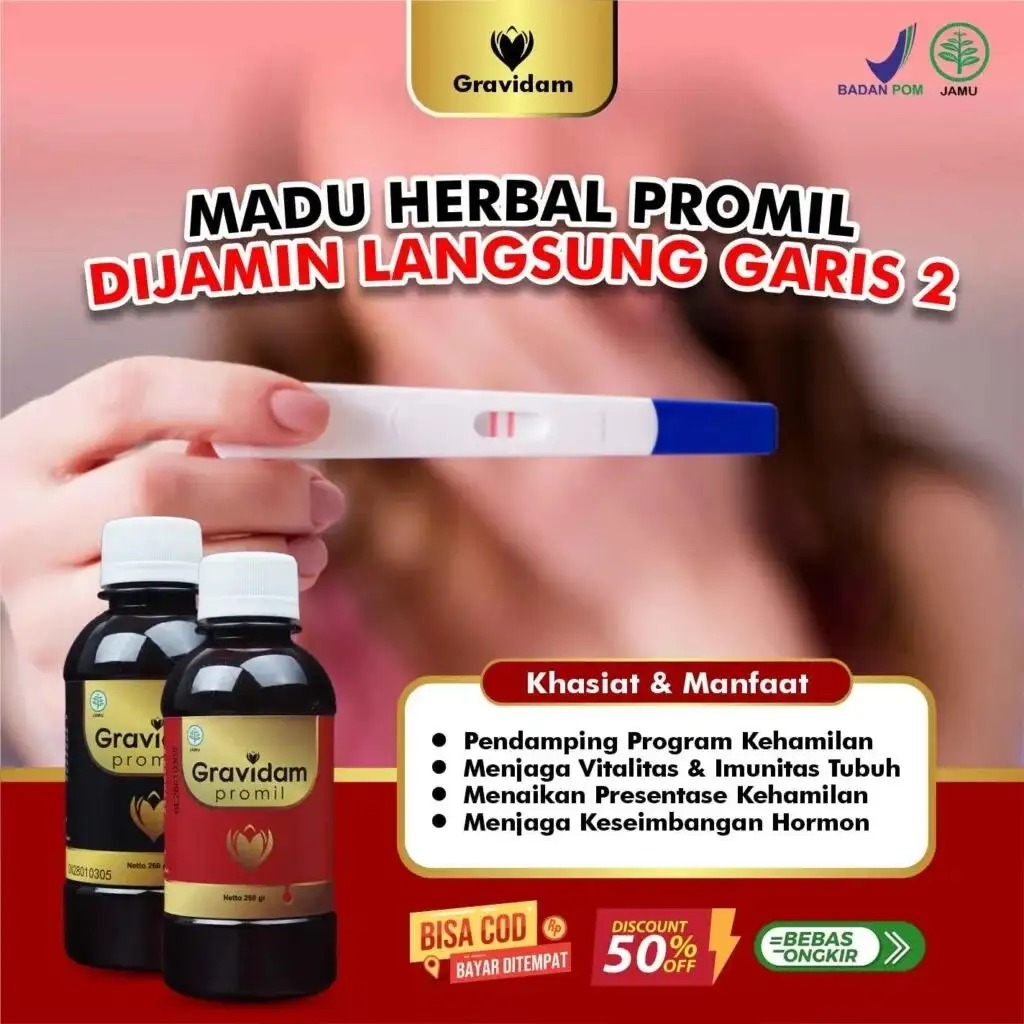 Madu Gravidam Promen & Promil BPOM GA BL