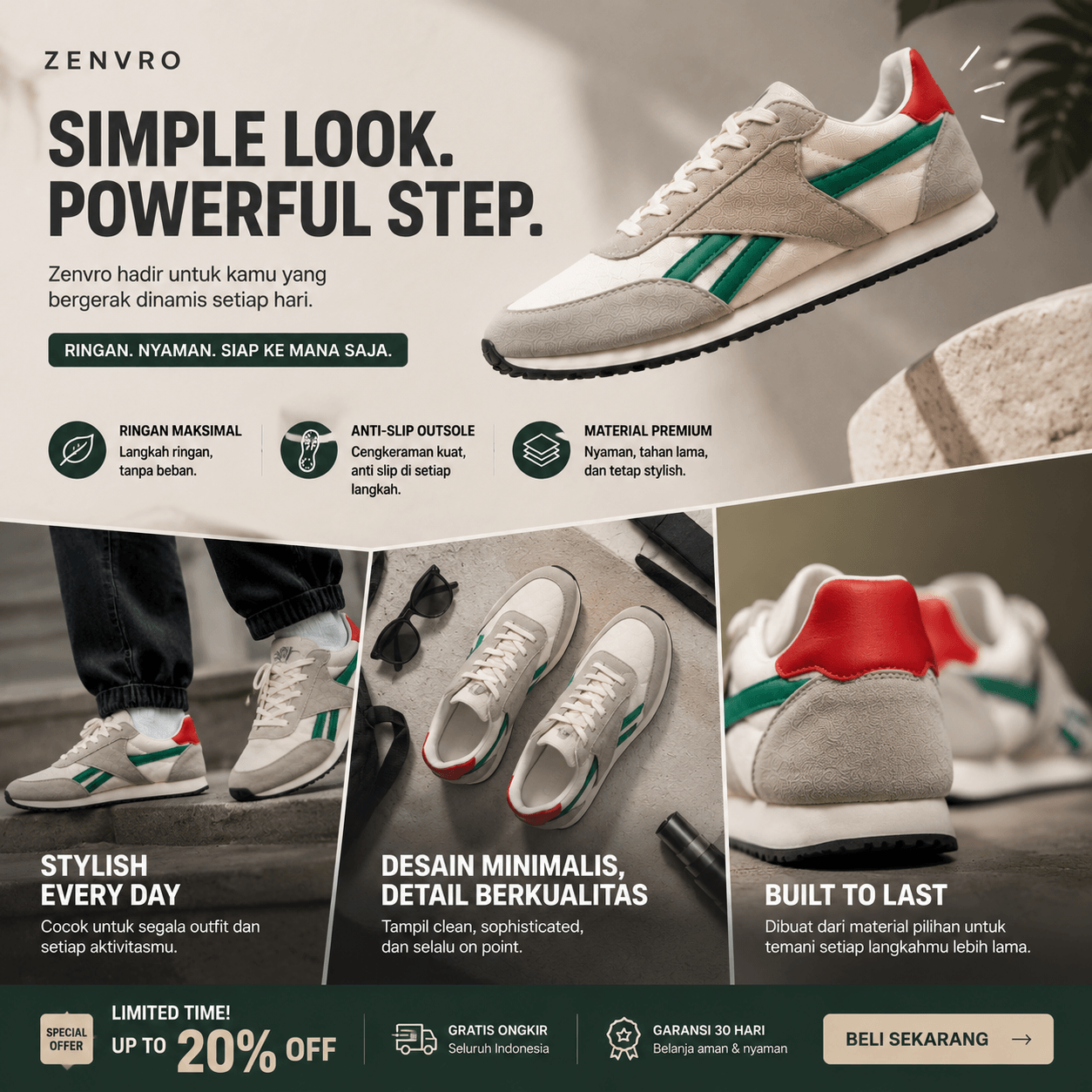 Sepatu Pria Zenvaro