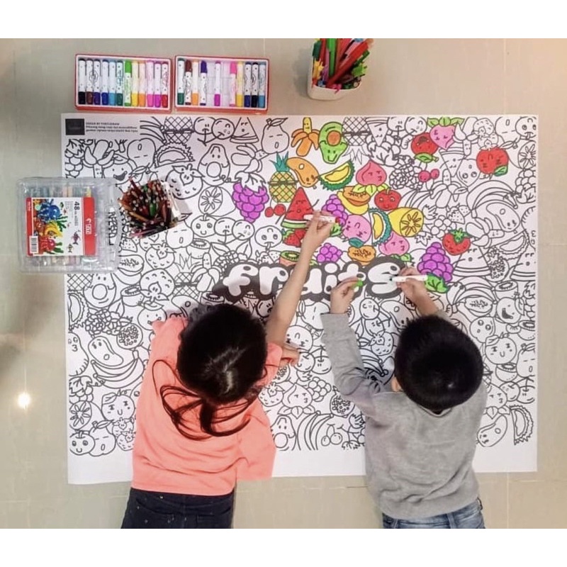 Kertas Mewarnai Gambar Besar Jumbo ⚡ logo