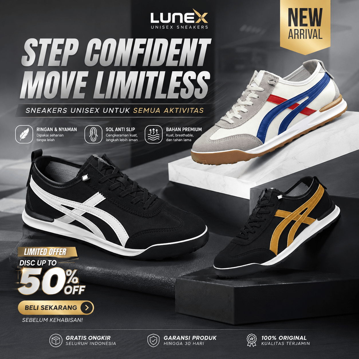 Sepatu Unisex Lunex