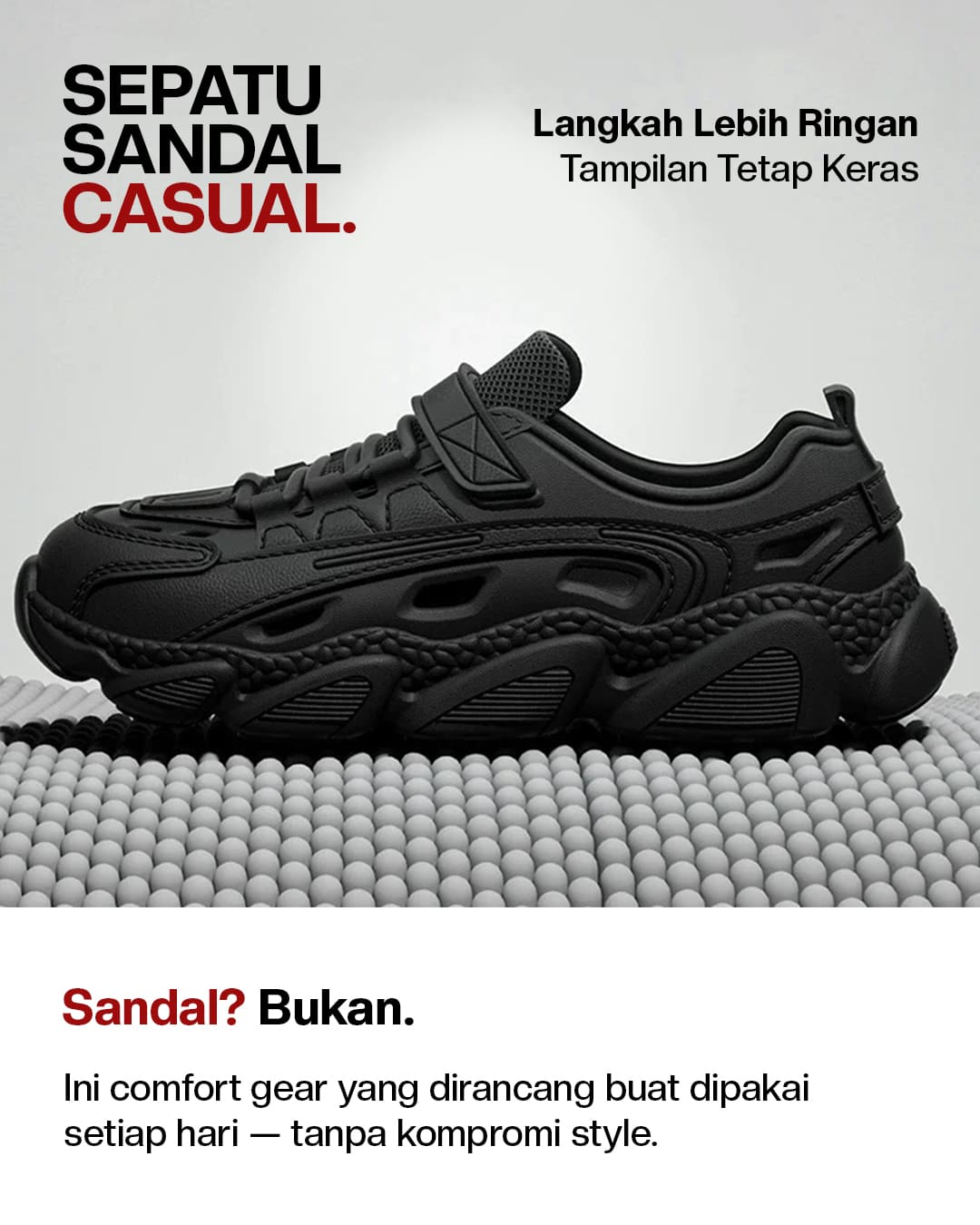 Sandal Sepatu Casual Anti Slip logo