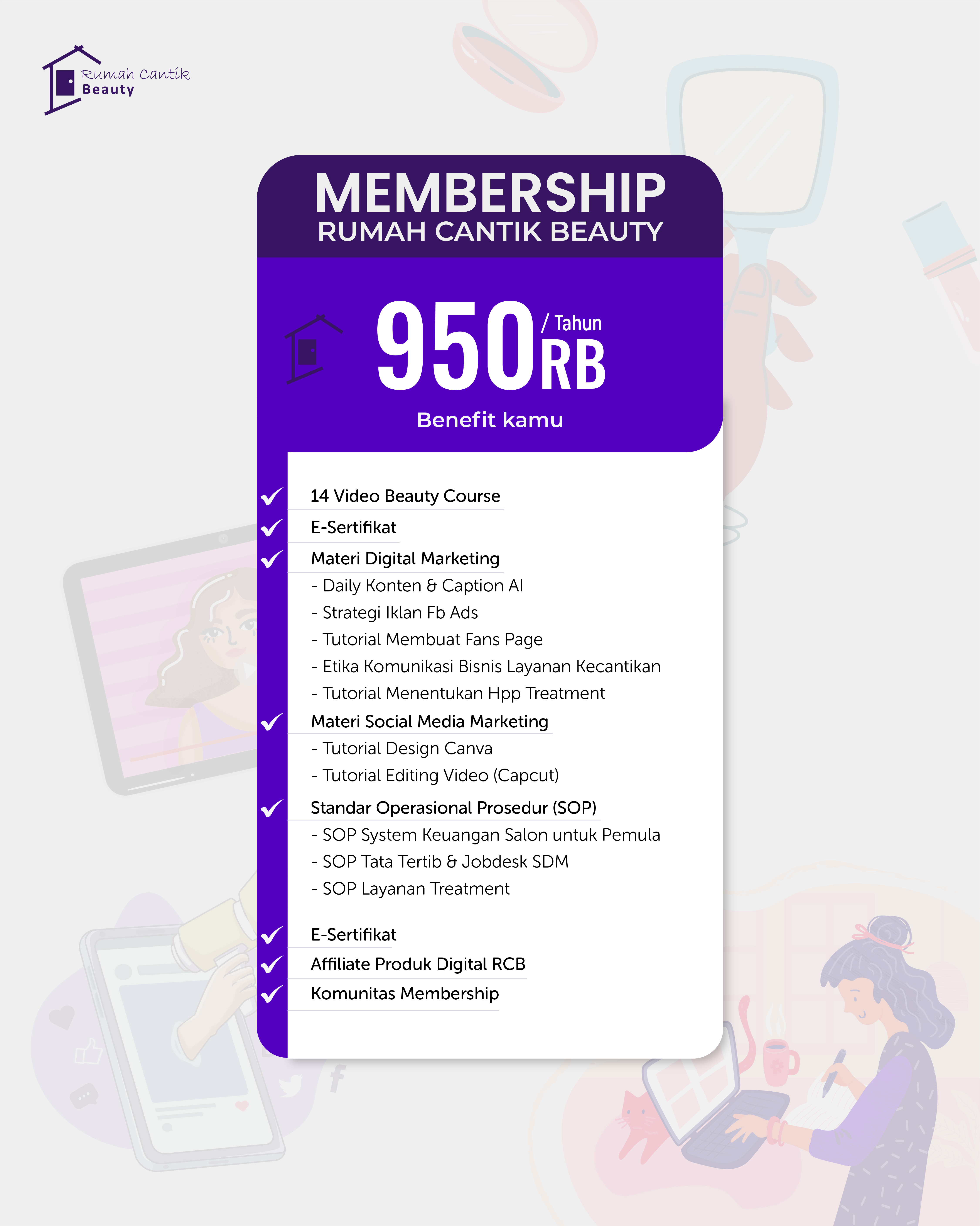 Membership Rumah Cantik Beauty logo