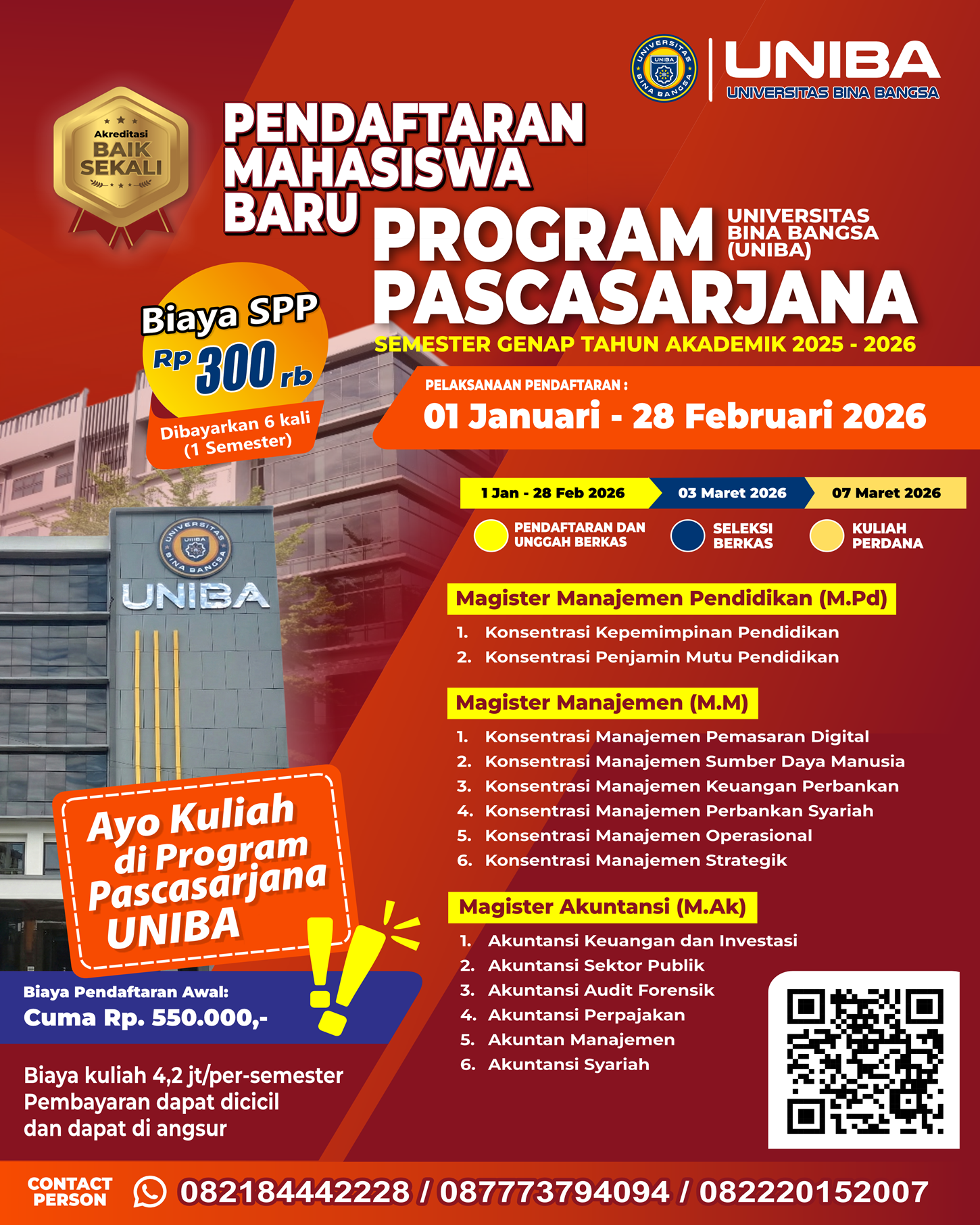 Program Subsidi Beasiswa Pendidikan Program Pascasarjana Universitas Bina Bangsa