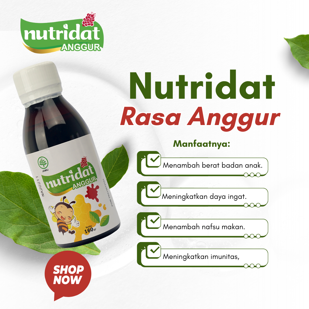 NUTRIDAT Rasa Anggur 160 Gram logo
