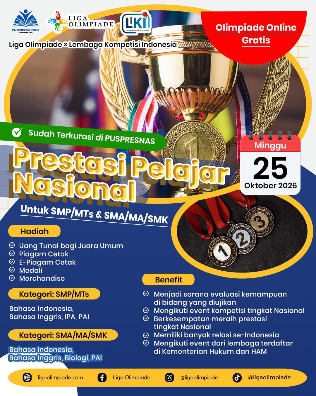PRESTASI PELAJAR NASIONAL 2026 logo