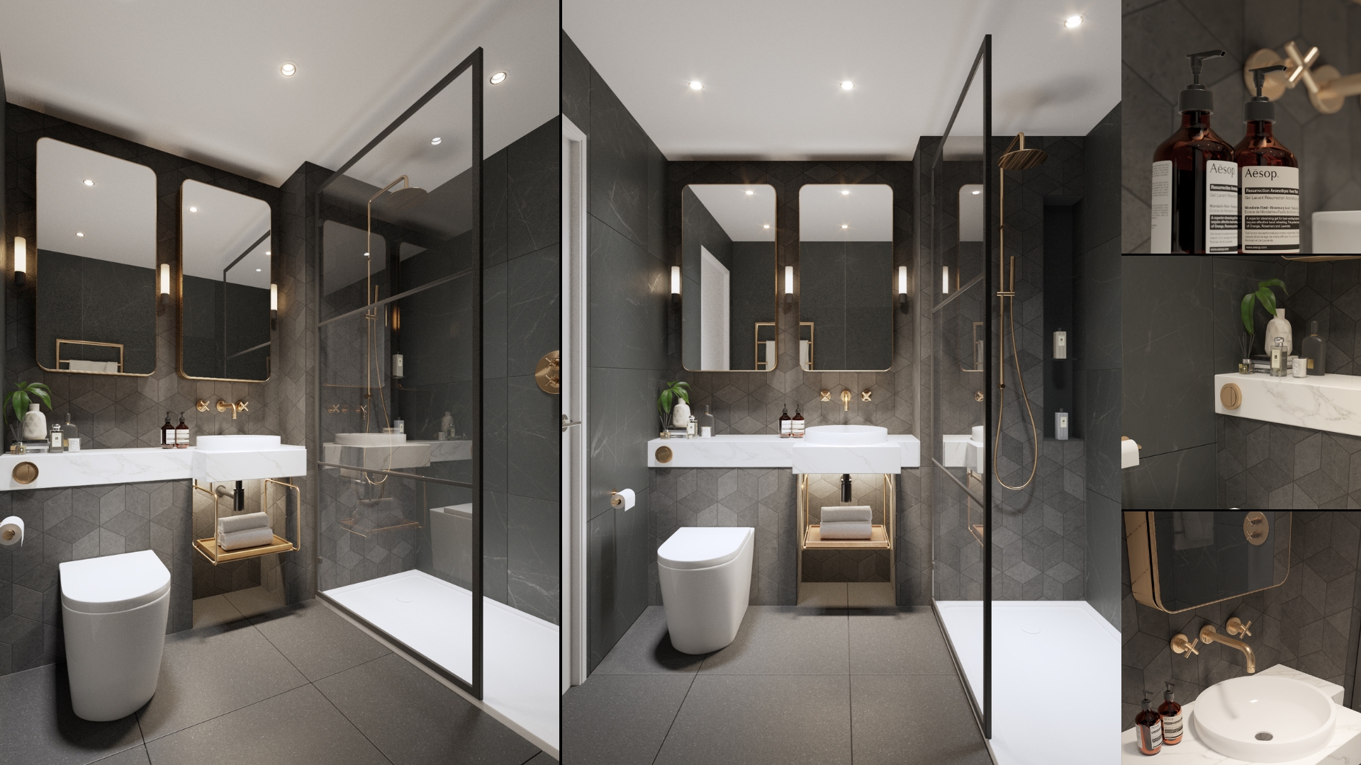 Sketchup V-Ray - Small Bathroom logo