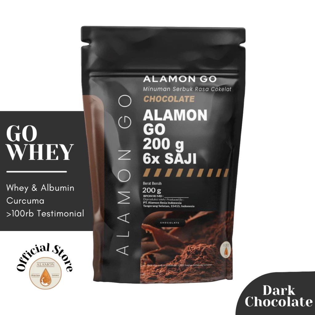 Alamon GO Minuman dengan Konsentrat Whey Protein - AM logo