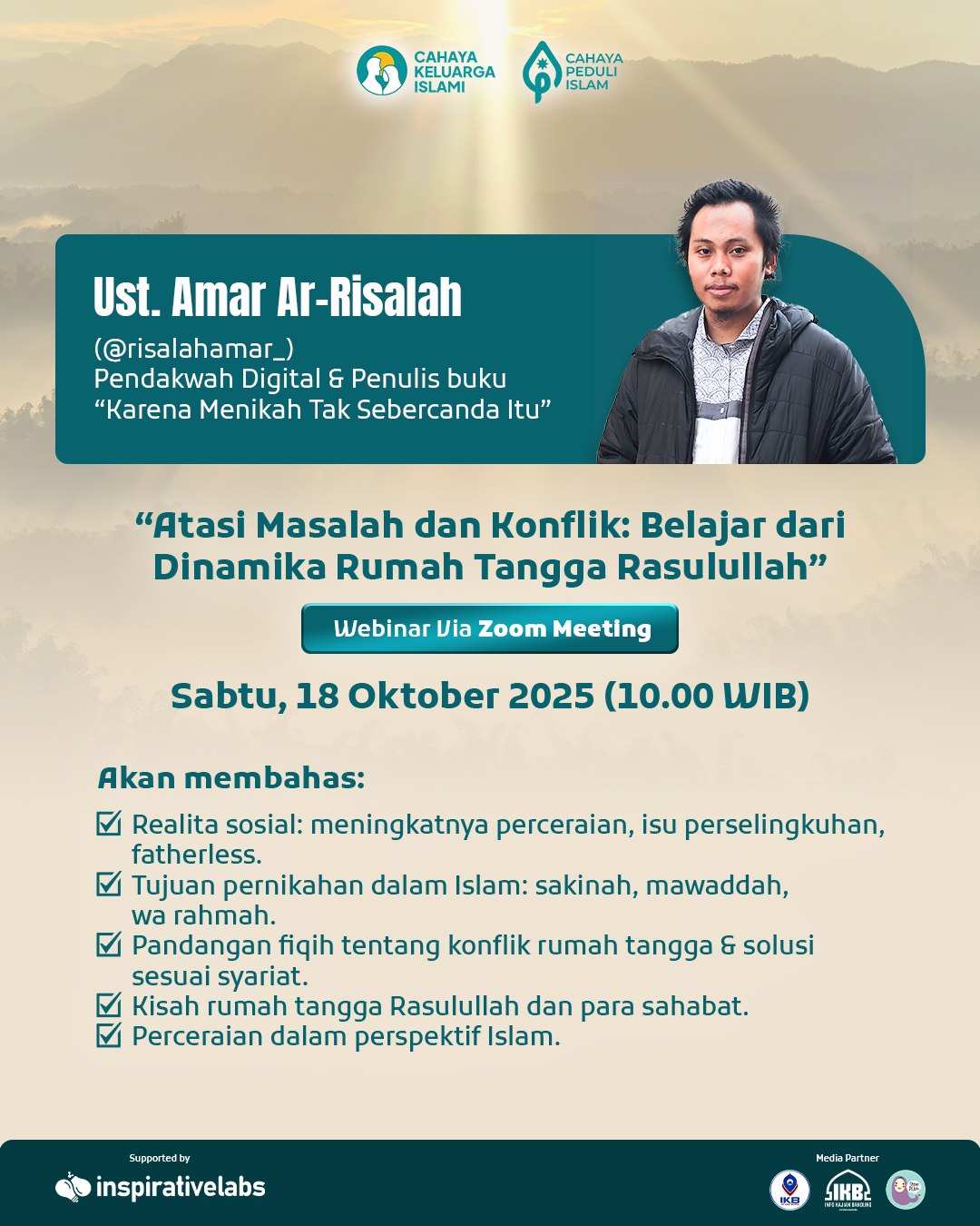 Seni Mengatasi Konflik Rumah Tangga - Bang Adia & Ust. Amar Ar-Risalah