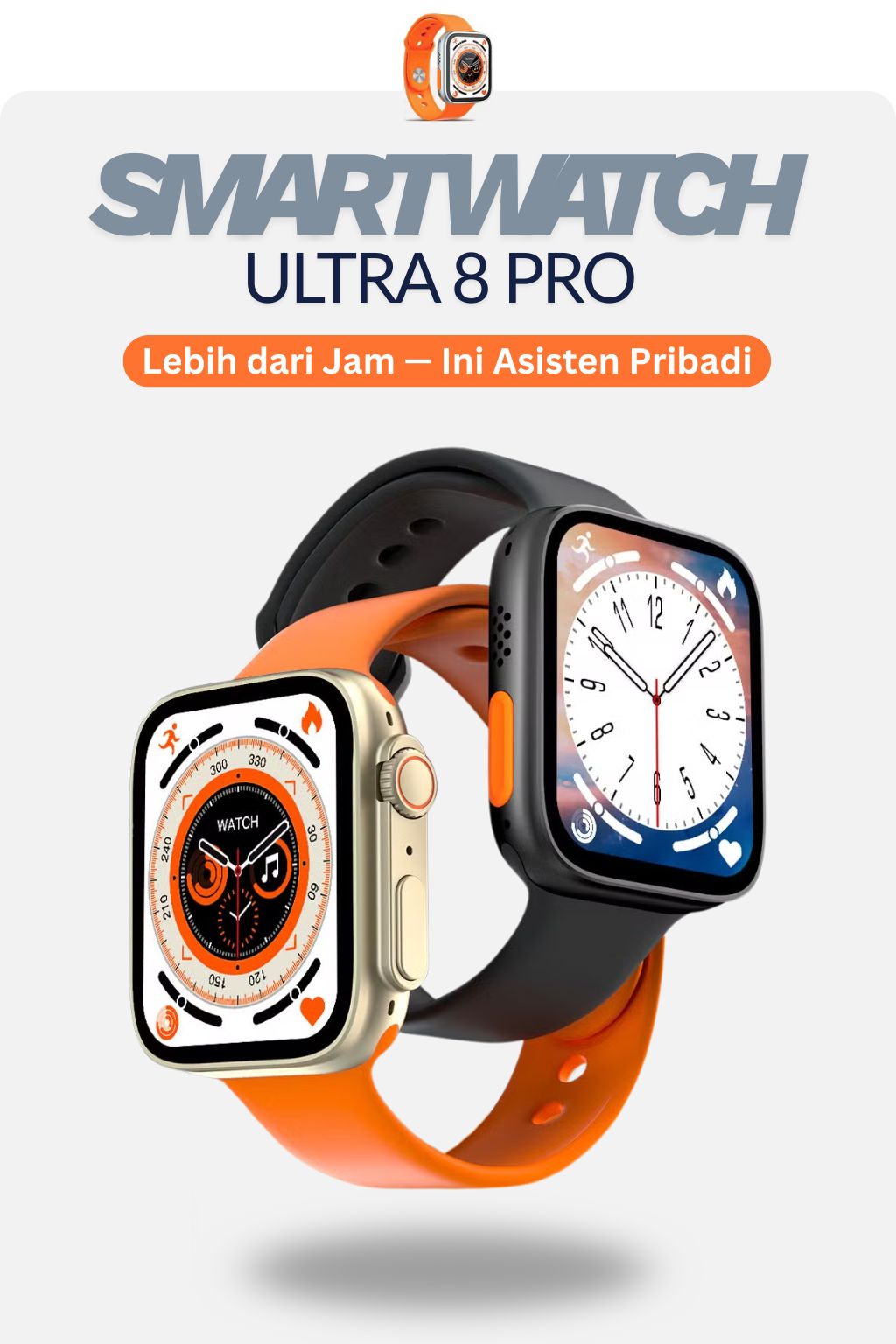 PROMO SMARTWATCH ULTRA 8 PRO BK logo