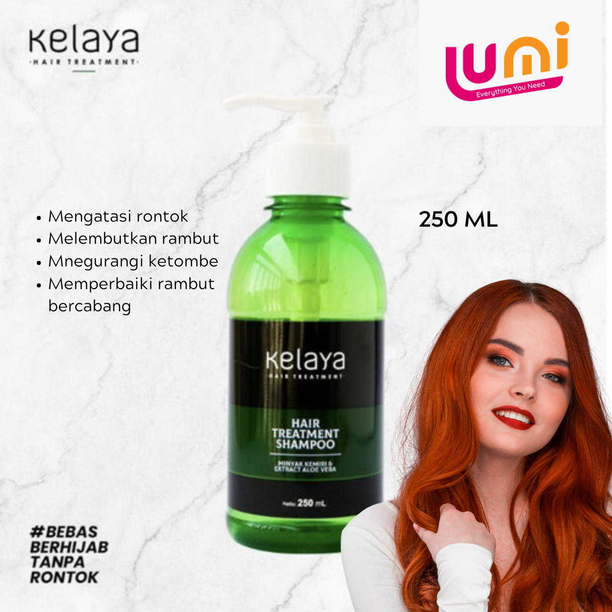 Shampoo Kelaya Hair Treatment Penumbuh Rambut Perawatan Rambut Rontok Anti Ketombe Shampo Original logo