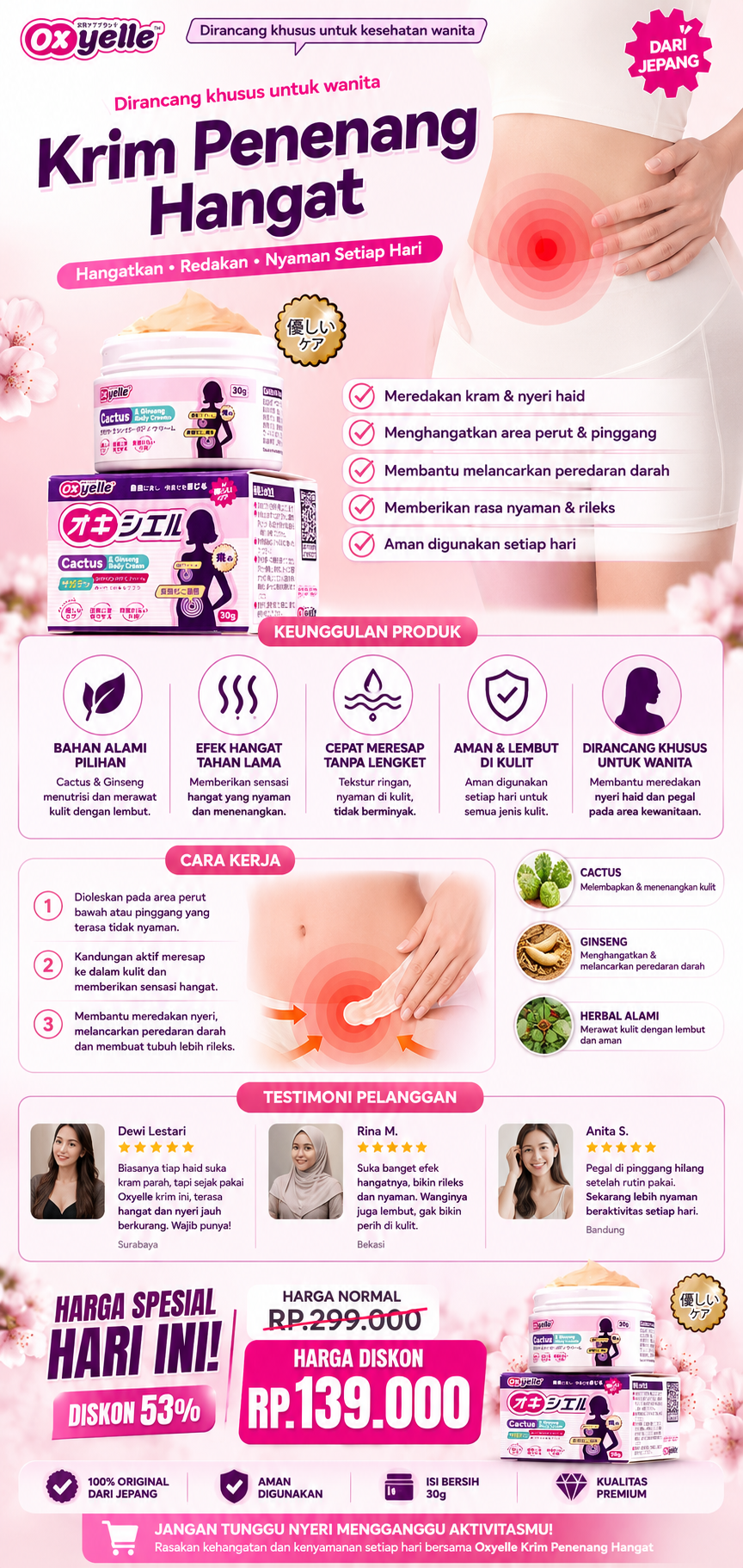 Gel Herbal Hangat dn