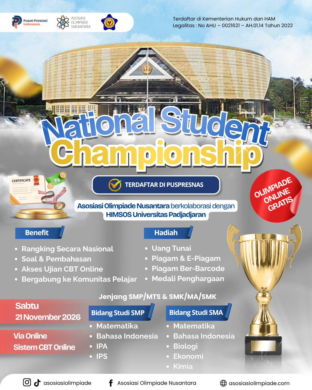 NATIONAL STUDENT CHAMPIONSHIP - AON X HIMSOS UNPAD (21 NOVEMBER 2026) logo