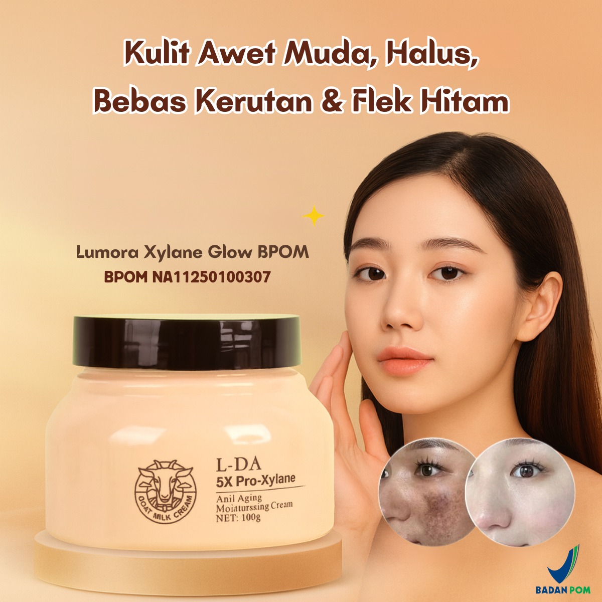 Lumora Xylane Glow BPOM DD77-940 logo