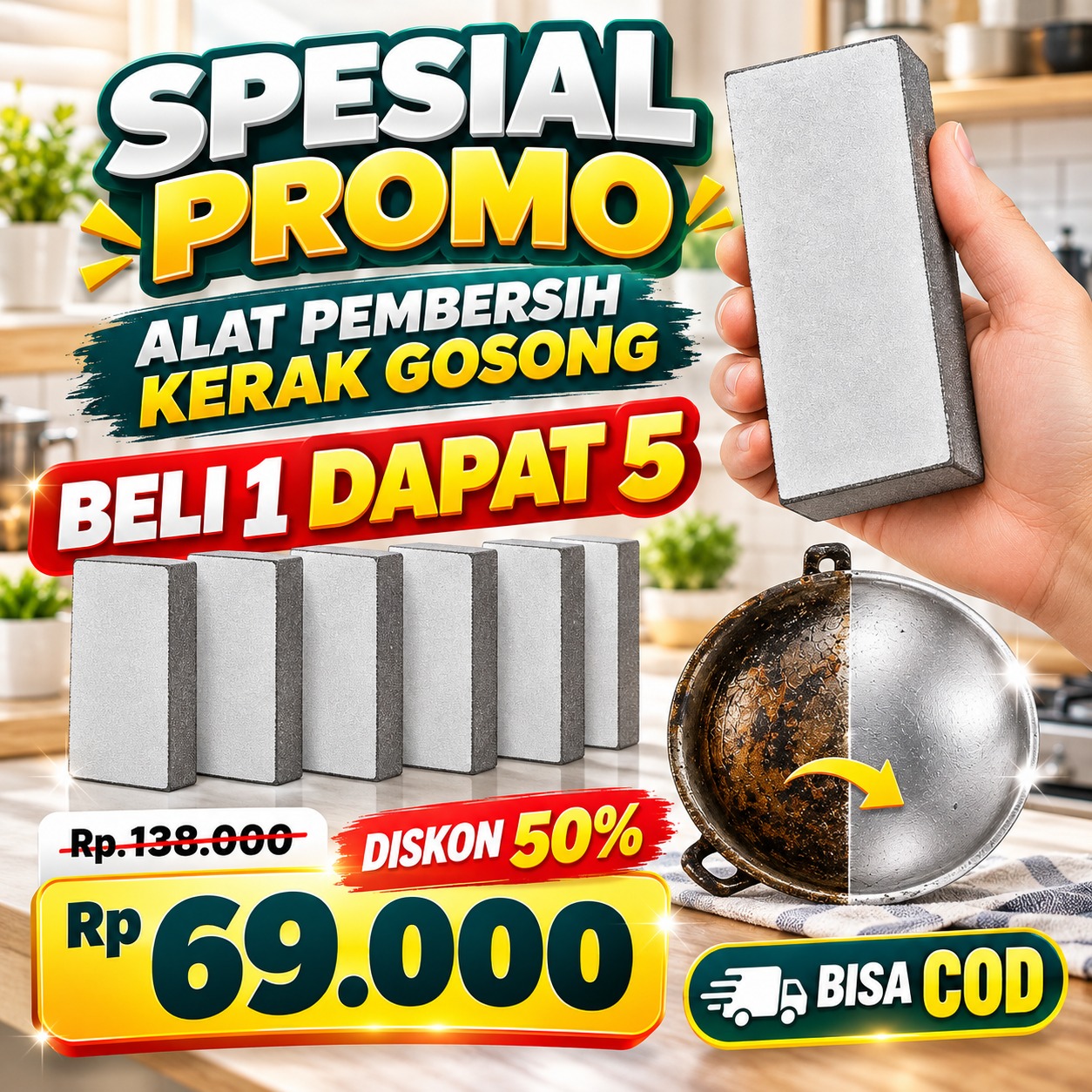 Alat Pembersih Kerak Gosong Beli 1 Dapat 5 Dan Potongan Ongkir | VGP logo