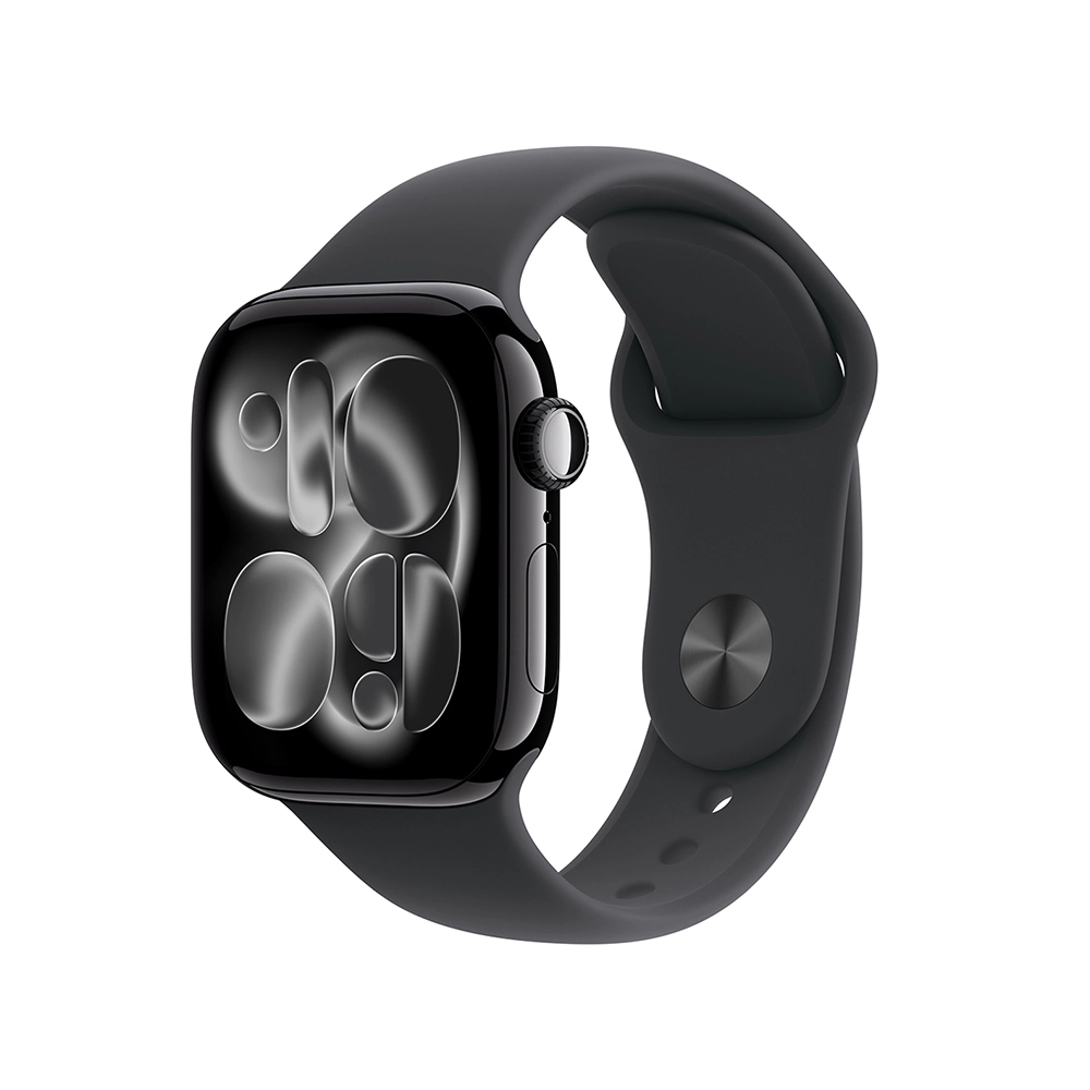 Apple Watch Series 11 46 mm - Alumunium - Jet Black / Black Sport Band logo