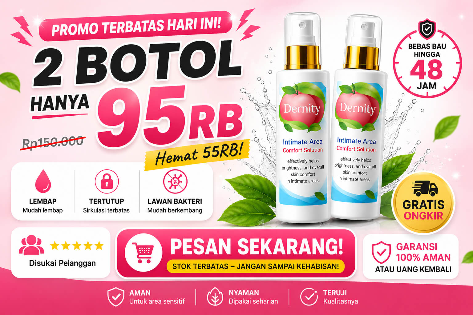 2 Botol Ernity Intimate Care logo