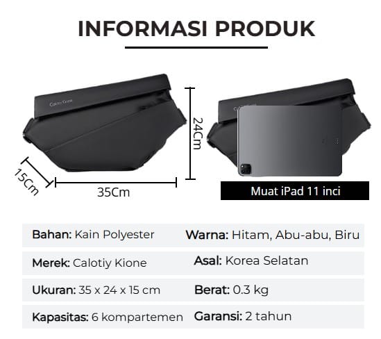 Men Calotiy Bag - Premium Colors