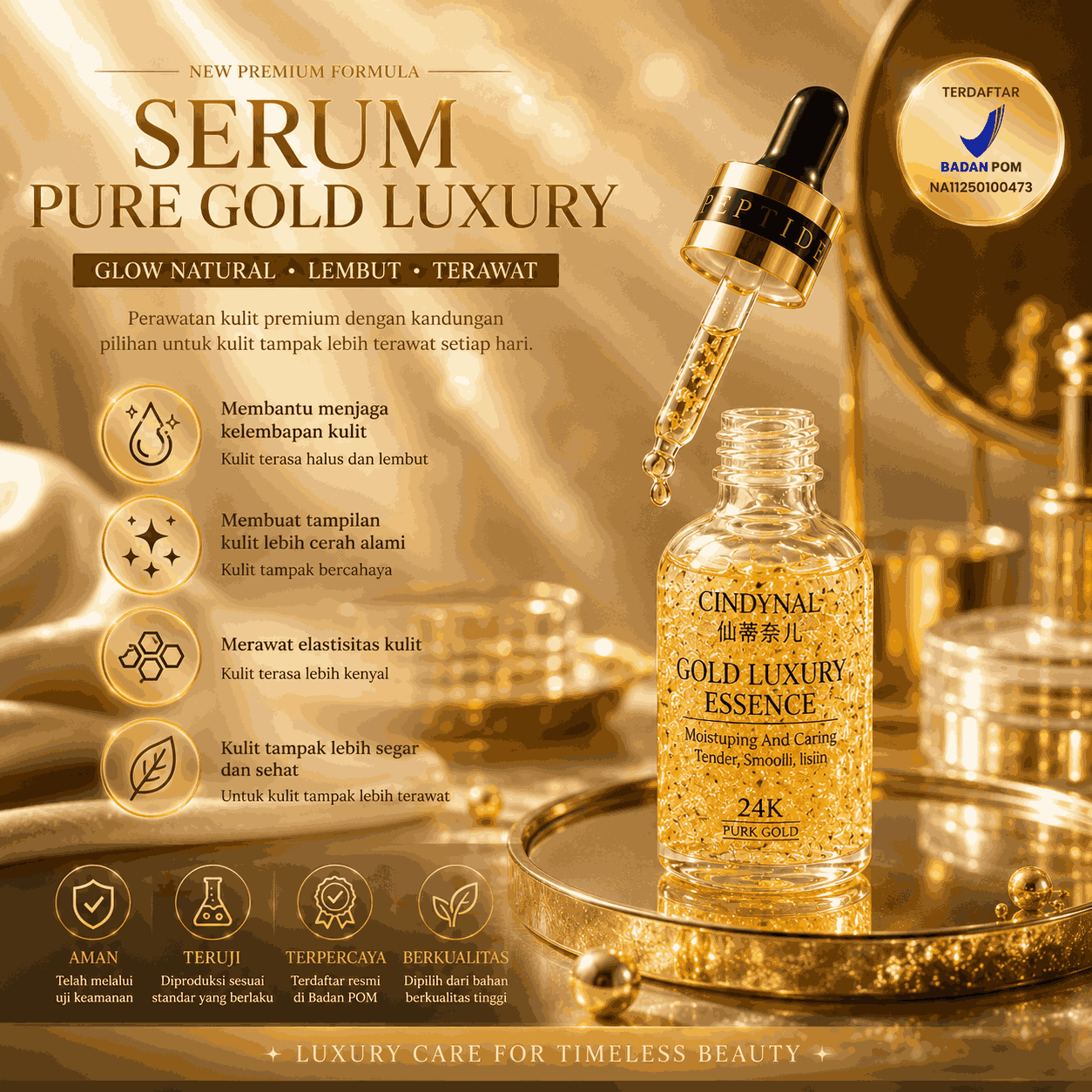 Serum Pure Gold Luxury BPOM HR62-37 New logo