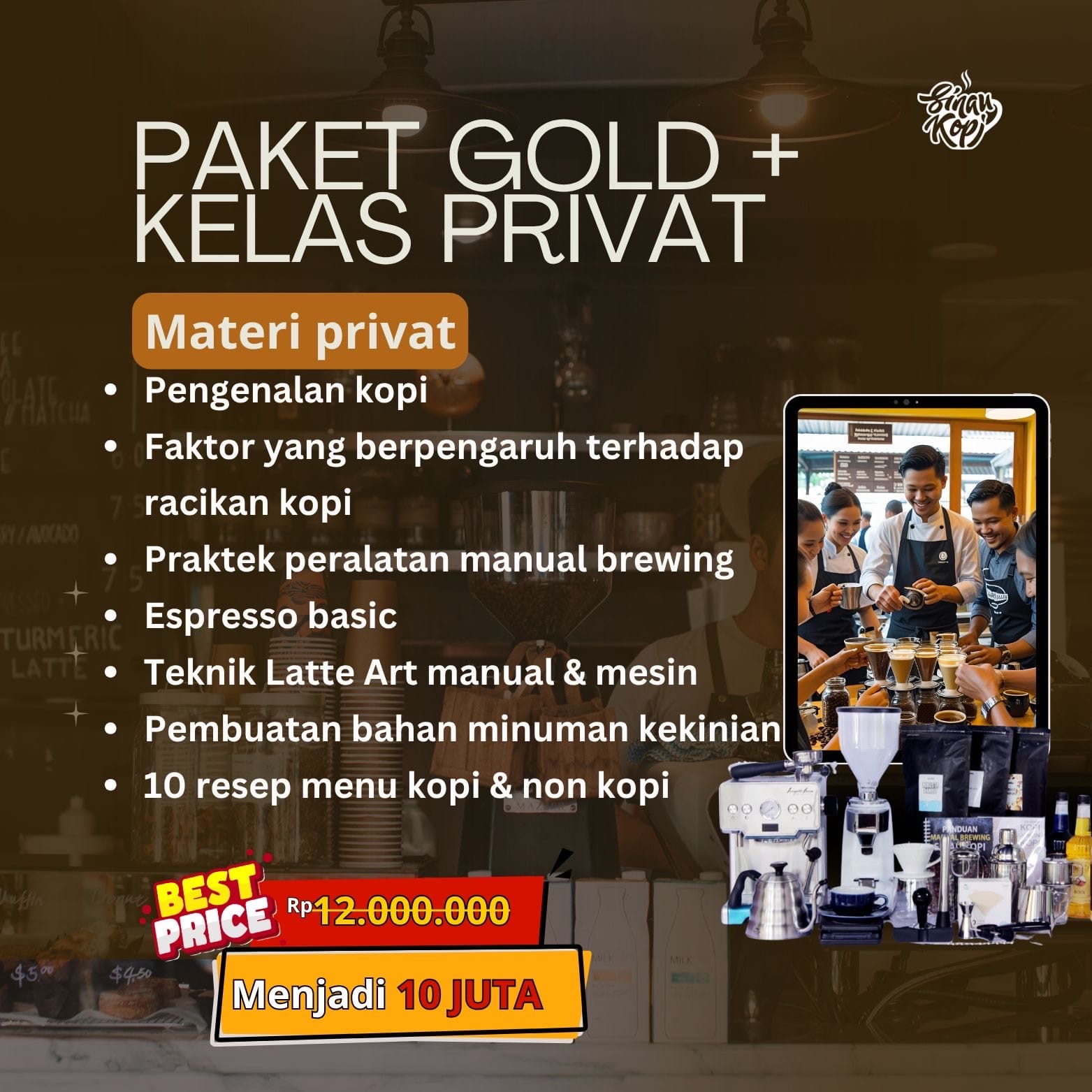 Kelas Privat + Paket Usaha Gold logo