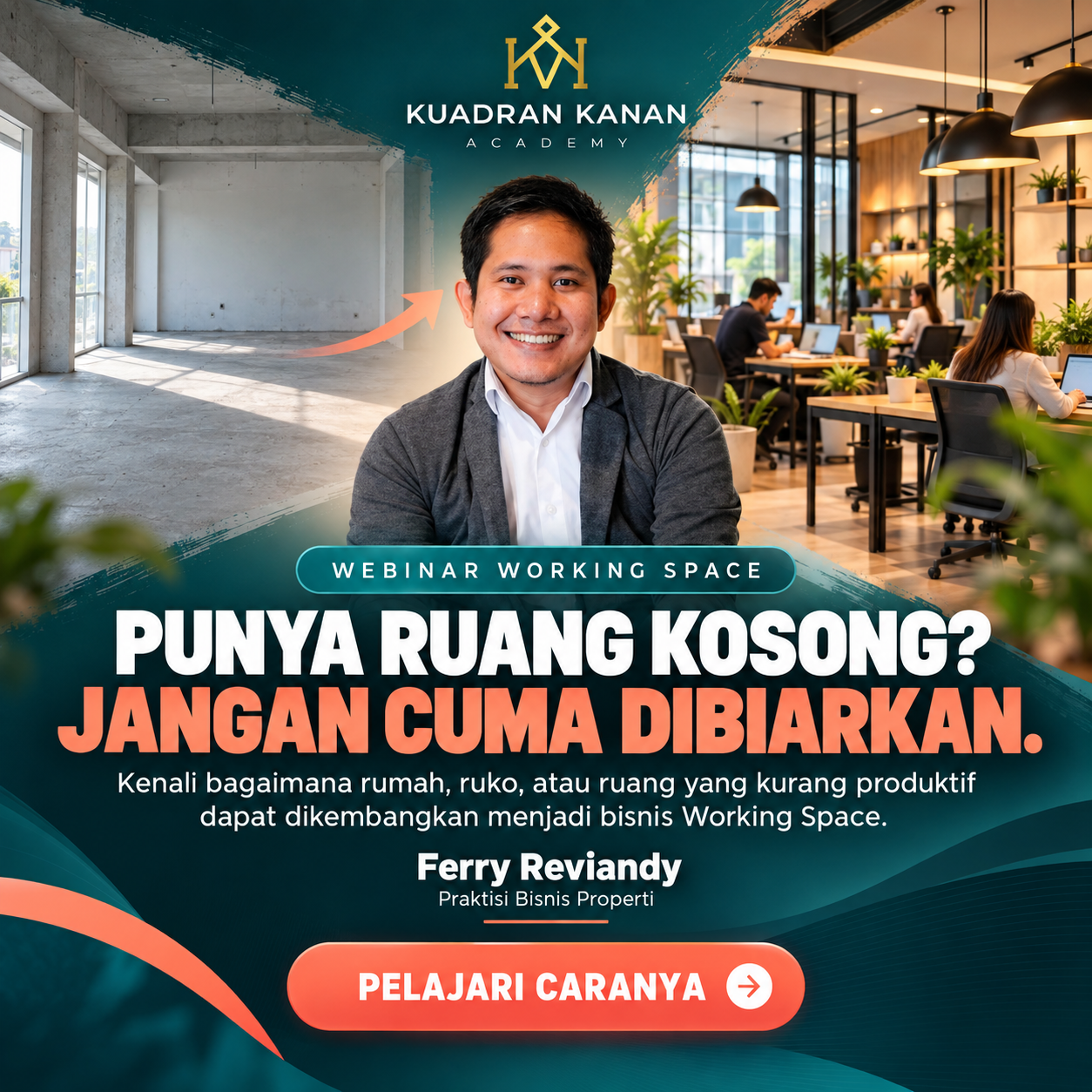 Seminar OnlineRahasia Membangun Bisnis Working Space logo